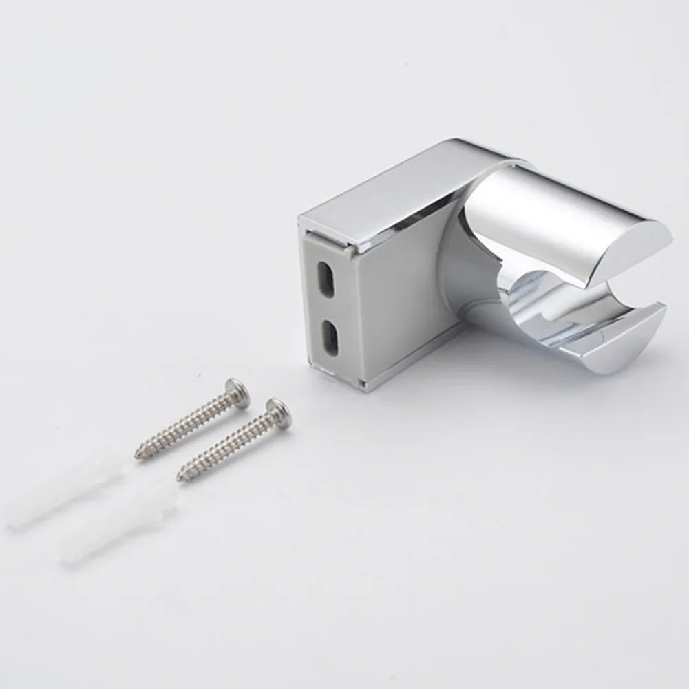 

1 Pcs Wall Mount Polished Chrome ABS Shower Head Holder Clamp Adjustable Showerhead Rail Slider Bracket Bathroom Accessories