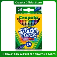 crayola ultra clean washable crayons color max our brightest truest 24 colors yet nontoxic 52 6924