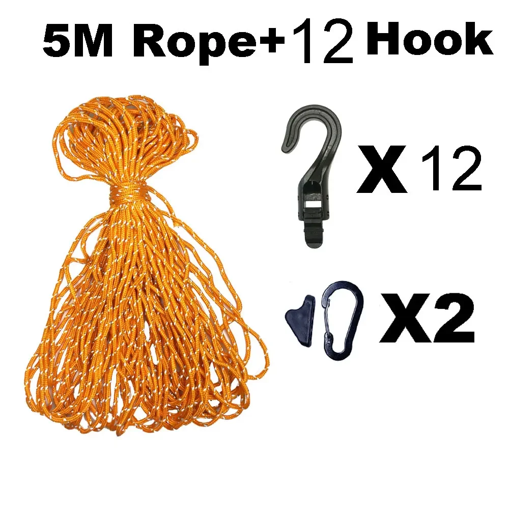 3,5-5 м веревка для белья для кемпинга и путешествий, портативная регулируемая веревка для сушки одежды для пешего туризма, отеля, противоскользящая веревка