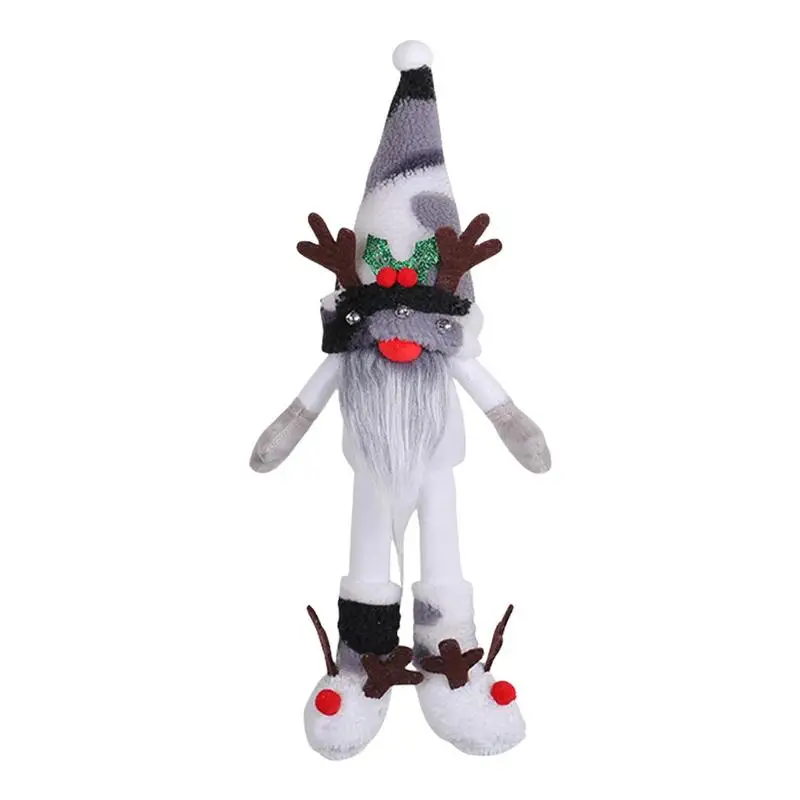 

Thanksgiving Faceless Dwarf Doll Christmas Gnome Decorations With Antlers Top Hat Faceless Doll Long Legged Doll Decor Bedroom