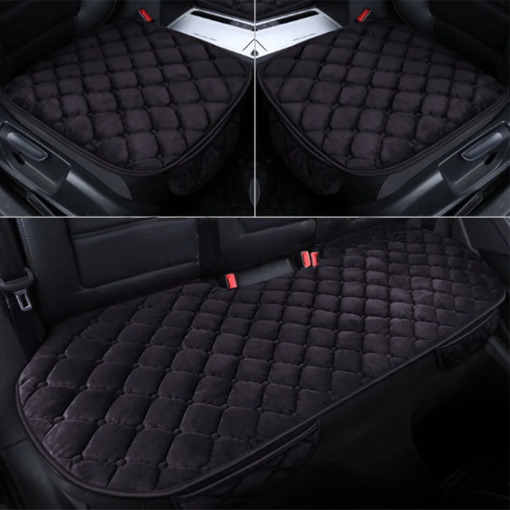 

3pcs/set Car Seat Cushion Driver Seat Cushion With Comfort Memory Foam Non-Slip Rubber Office Chair Home Car Pad Seat Cover
