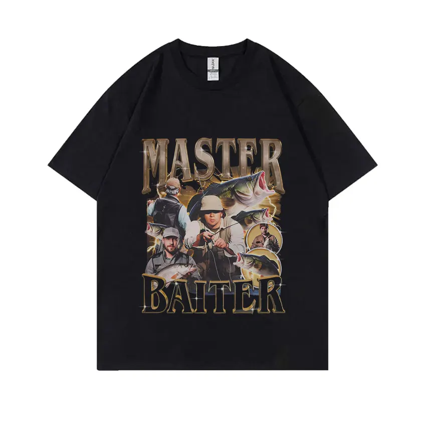 Забавная футболка с рисунком Master Baiter мужская из чистого хлопка коротким рукавом