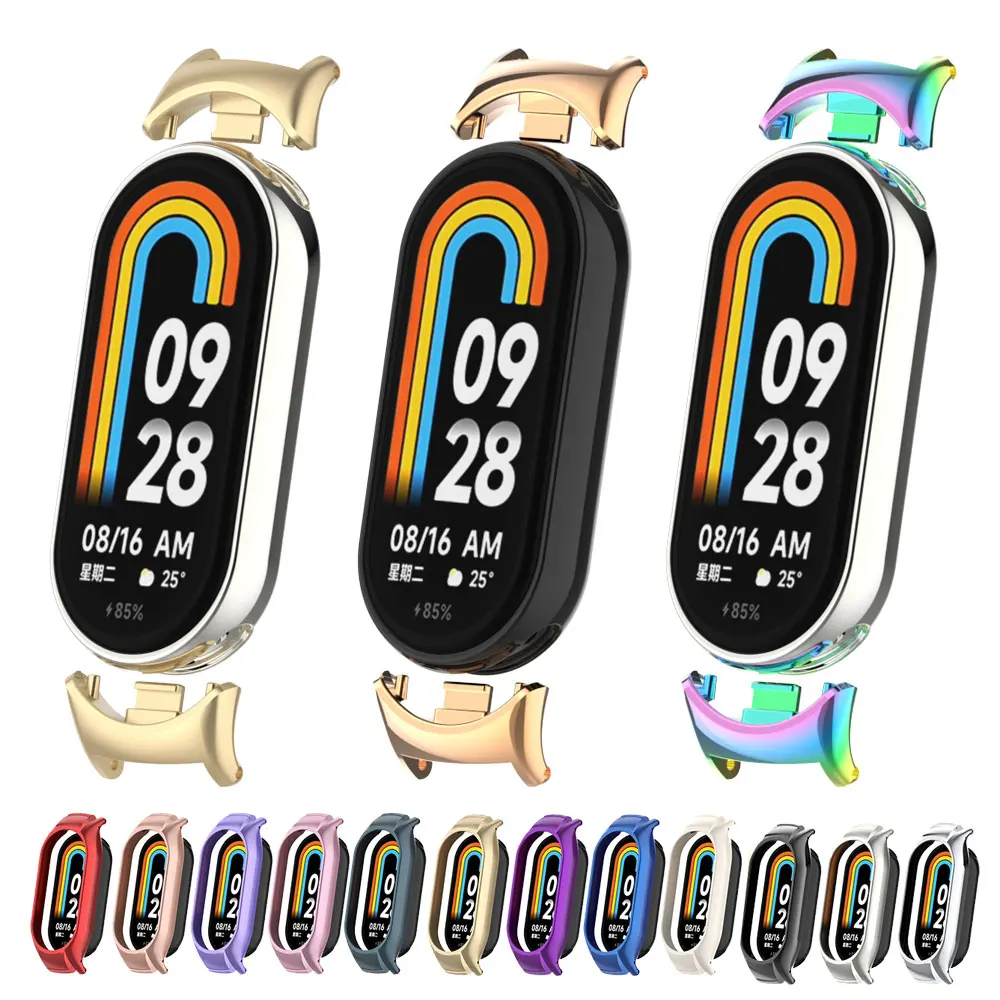

Metal Protective Cover For Xiaomi Mi Band 8 Full Cover Screen Protector Case For Xiaomi Miband8 Band8 Cases Accessories