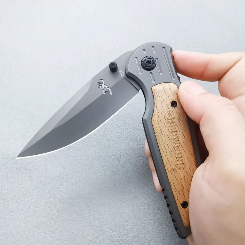 Стальной складной нож для кемпинга на открытом воздухе мужчин портативный