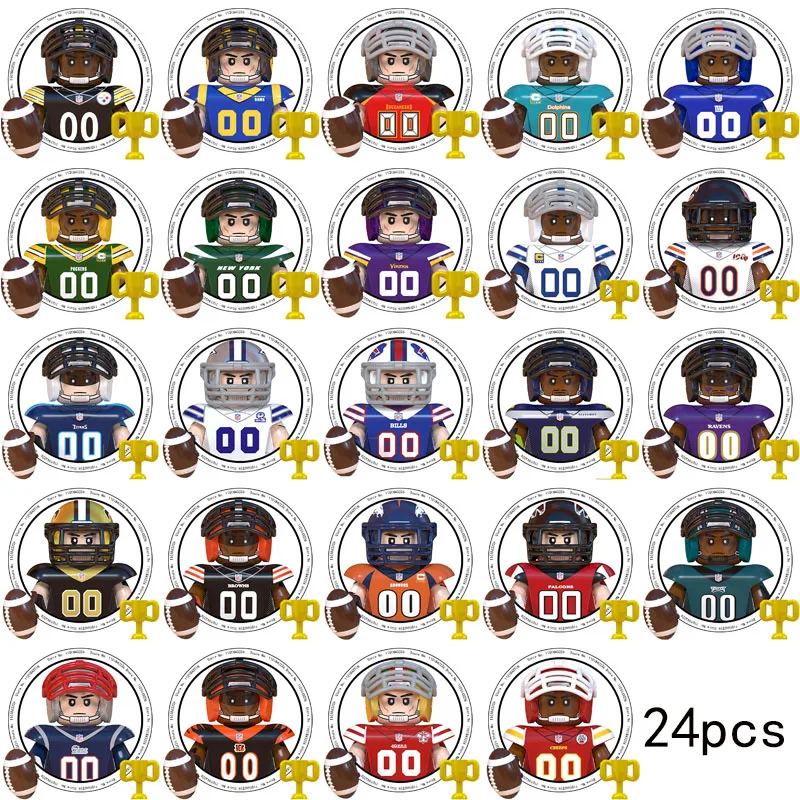 Nfl Building Blocks Assembled Children's Educational Toys Christmas Gifts