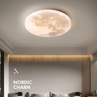moon ceiling lights nordic study bedroom lamp modern minimalist living room lamp loft decor cloakroom aisle corridor porch lamp