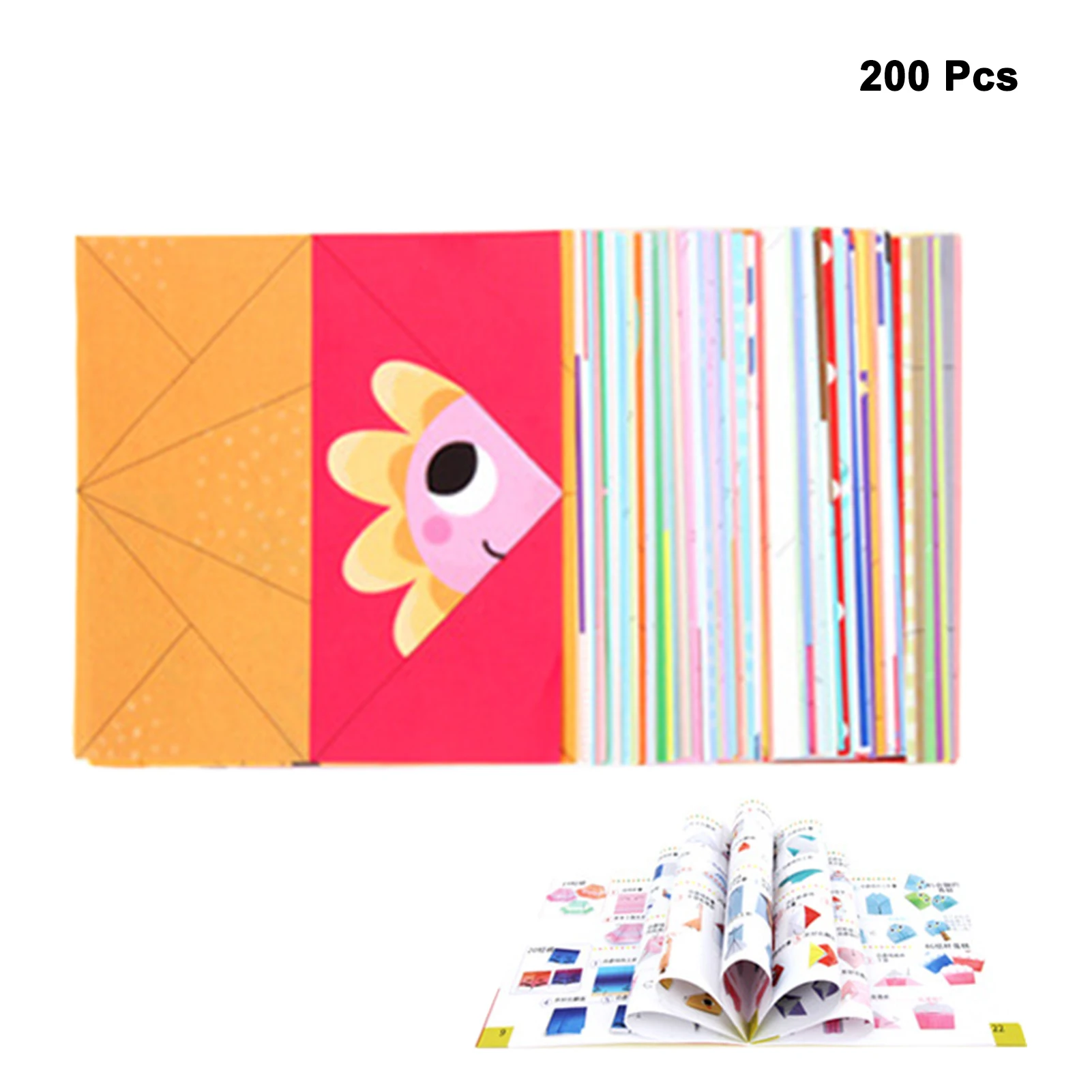 

DIY Educational Double Sided Beginners Instructional Crafts Folding Trainning Origami Paper Kit Colorful For Kids Vivid Toy