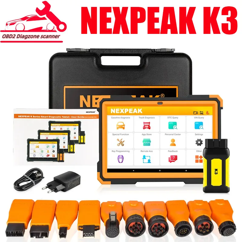 NEXPEAK K3 OBD2 Полный системный сканер Автомобильный/сверхмощный диагностический