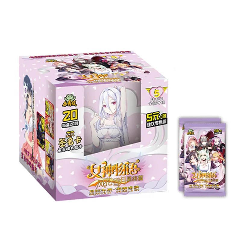 Оригинальные фигурки героев аниме История богини блестящие карты с бронзовым