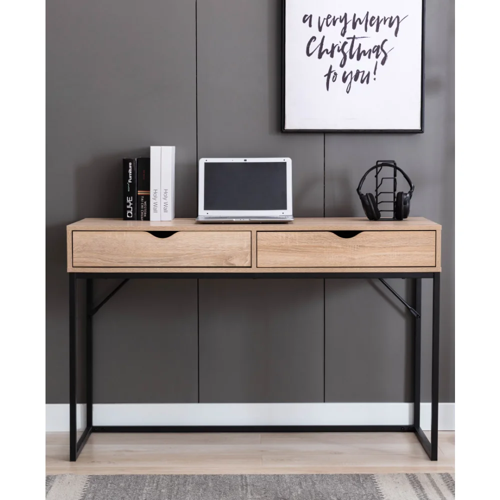

0722601 Morgan Writing Desk In Brown and Black,Strong and Durable,51.60 X 22.80 X 5.50 Inches