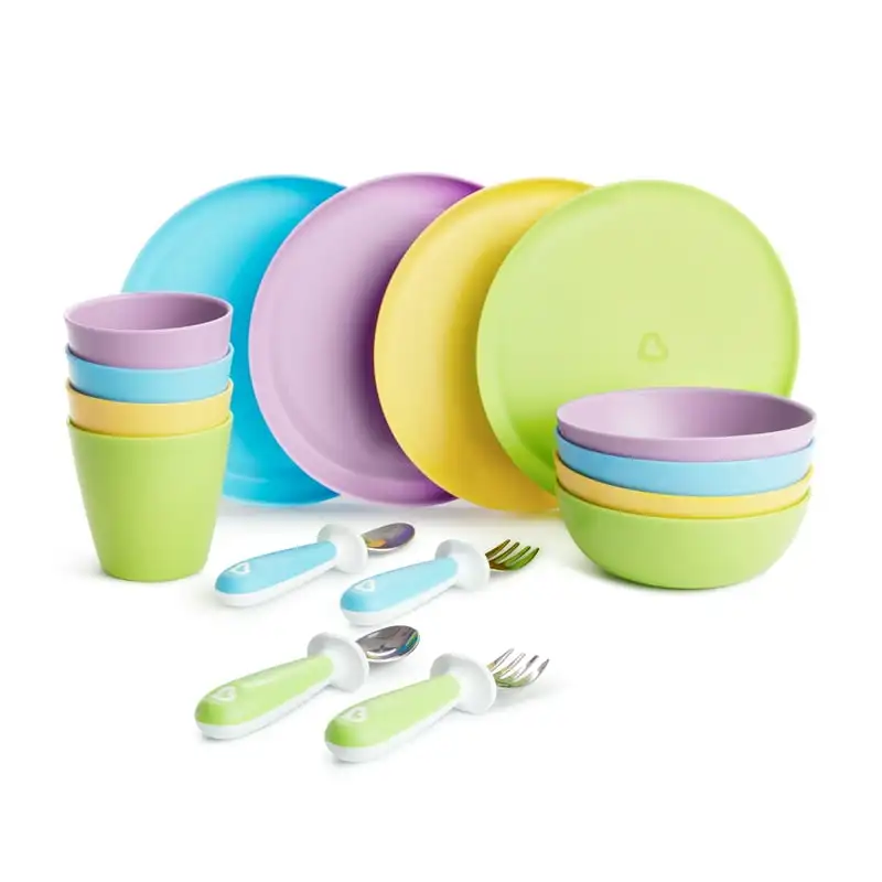 

Piece Toddler Dining Set, BPA Free, Plastic, Multi-Color
