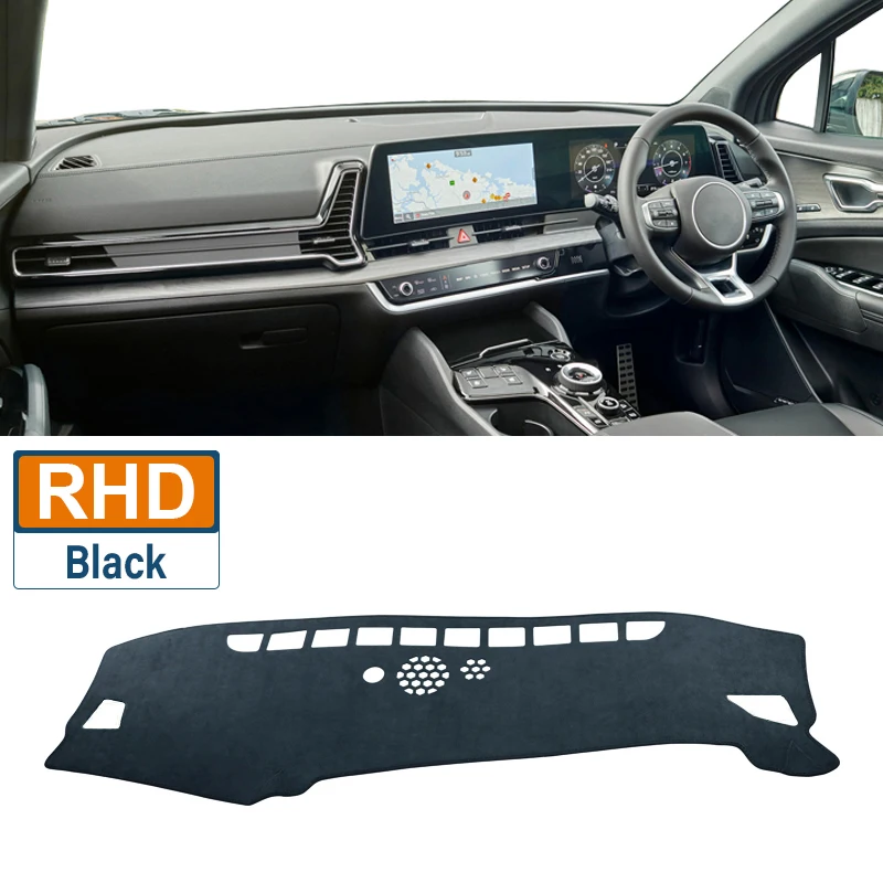 

Для Kia Sportage NQ5 GT Line HEV 2022 2023 2024, приборная панель автомобиля, избегайте света, крышка, анти-УФ-нескользящий коврик, ковры на приборную панель