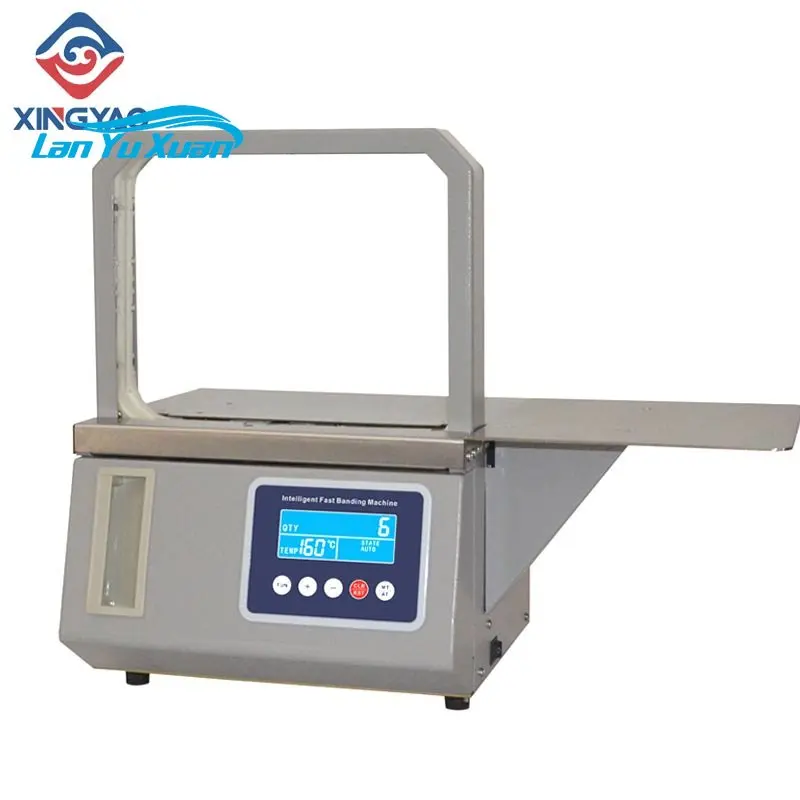 

Automatic Hot melt OPP tape Banding Machine Supermarket vegetable Strapping machine Fast binding machine