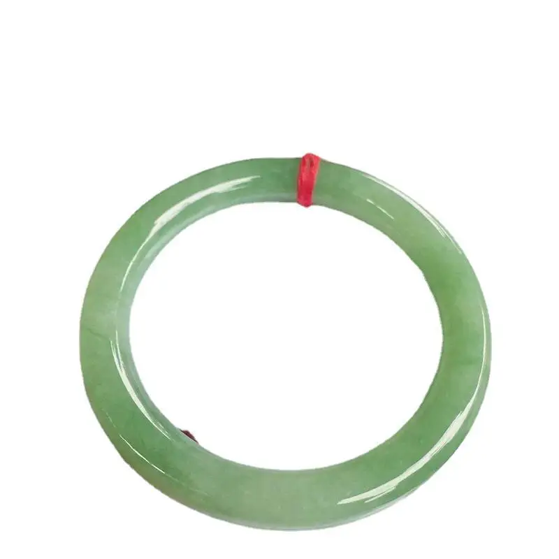 Натуральный нефритовый Круглый браслет А-уровня из Мьянмы украшение для