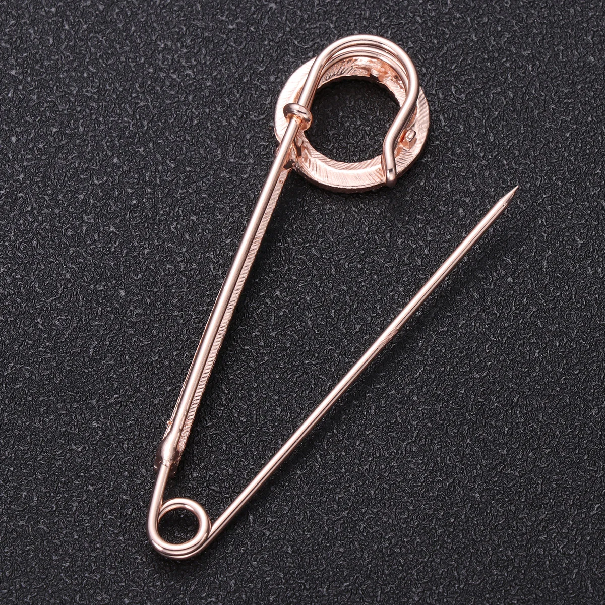 

Rhinestone Circle Lapel Delicate Breastpin Alloy Brooch DIY Dress Up Supplies Accessary Gift Woman Dress Up Props Decor