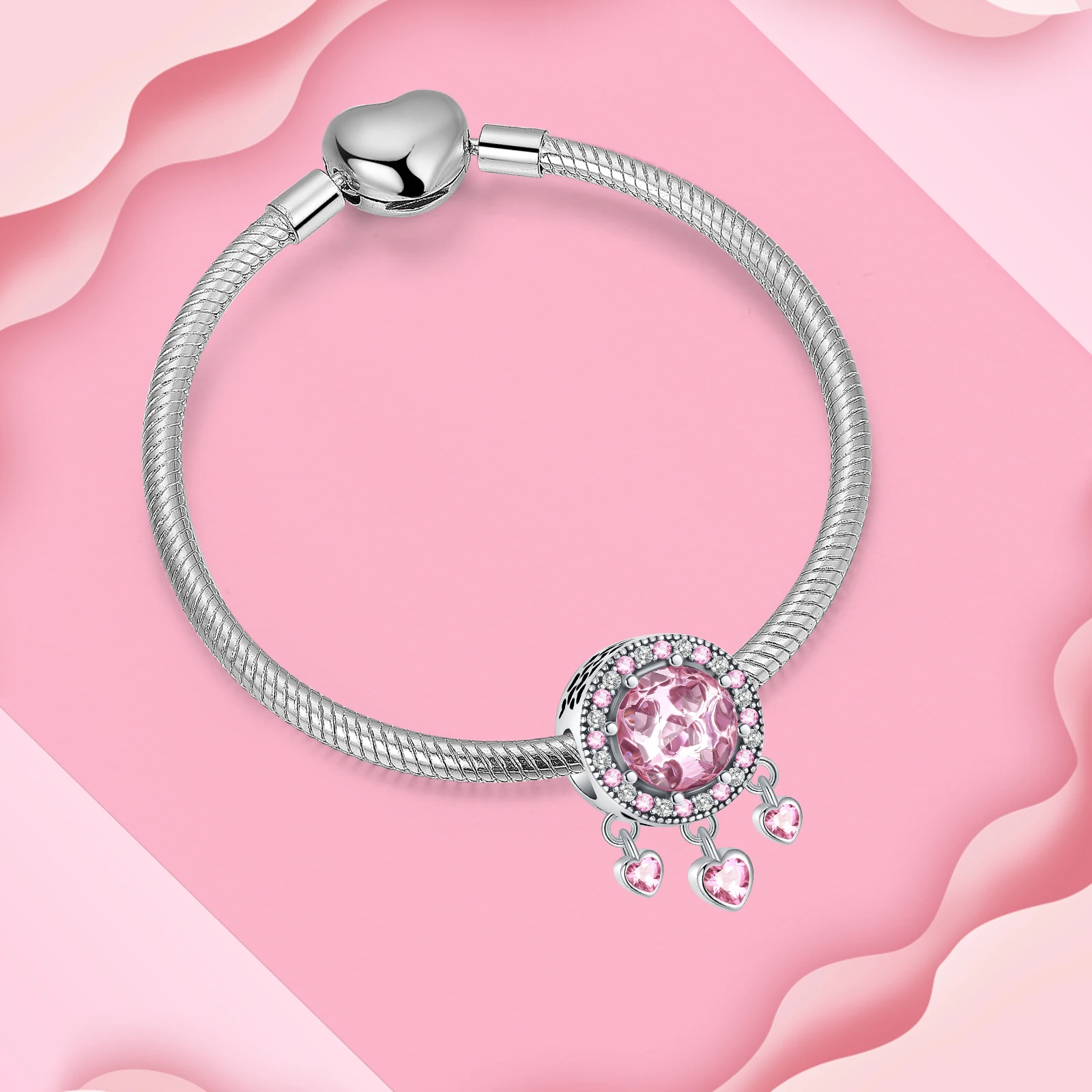 Цепочка-Шарм Ловец снов из серебра 925 пробы