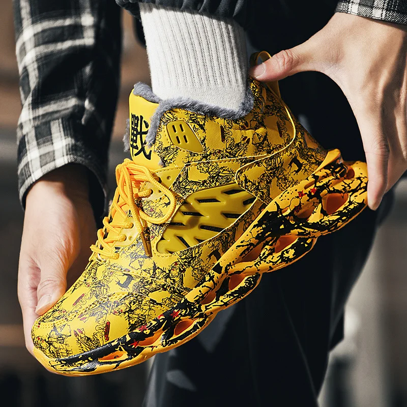 

Winter Men's Ankle Boots Warm Men's Snow Boots Outdoor Non-Slip Sneakers Plush Lightweight Casual Shoes Men 2022 Shoes for Men