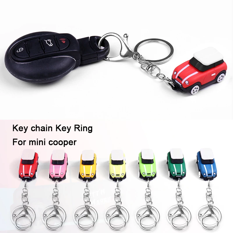 2022 NEW Keychain Keyring Pendant  For Mini Cooper S JCW One Countryman mini cooper Accessories Car Model Key Chain Ring Holder