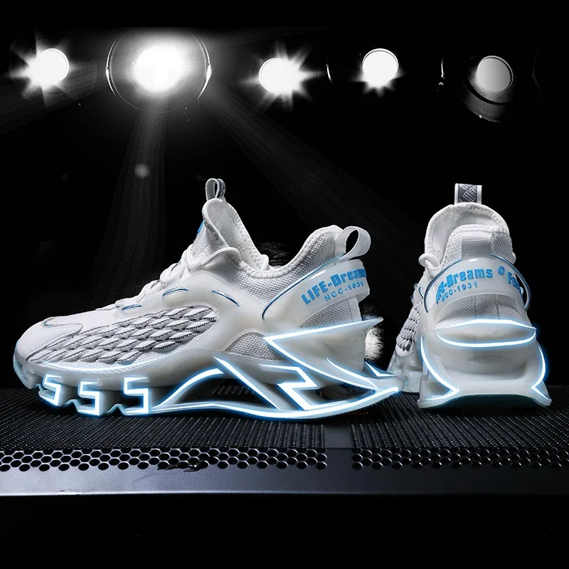 

New men's shoes blade sports shoes men summer fly weaving fashion trend men's casual running shoes men's fashion shoes