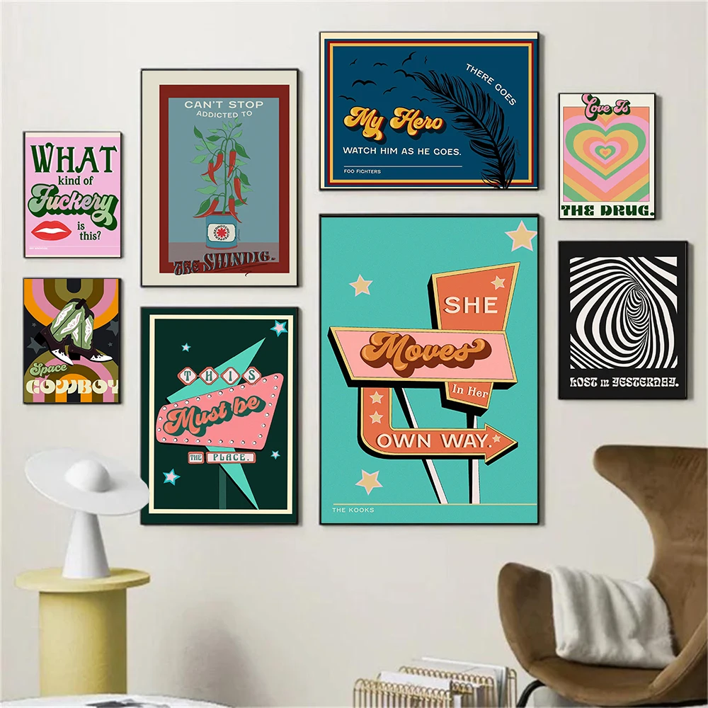 Знаменитая картина в стиле хип-хоп музыка королева стена искусство красочная