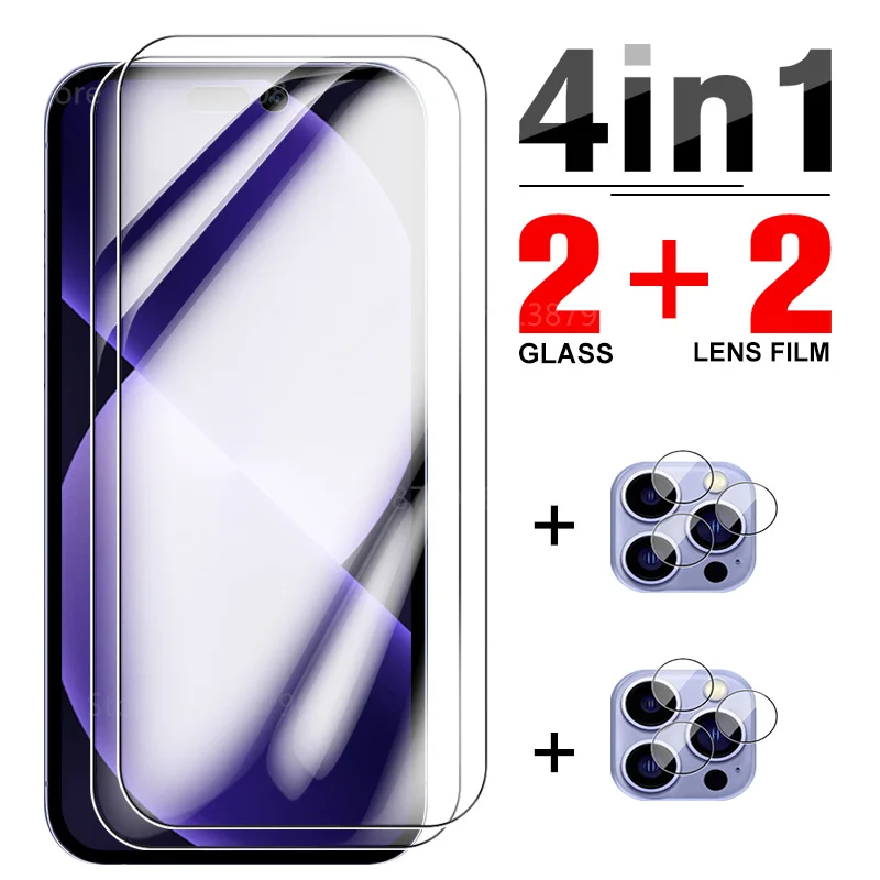 

Защитное стекло для объектива камеры 4 в 1 для iphone 14 pro max, закаленное стекло для apple aifone 14 Plus 14pro iphone14, пленка для телефона, крышка