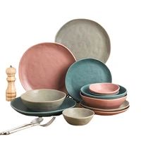 mo landi western dishes set nordic simple solid color dishes western dishes flat new steak dinner dishes kitchen ceramic dishes
