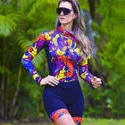 Комбинезон для триатлона Женский, пикантная одежда для езды на велосипеде, с длинным рукавом, костюм для горных велосипедов