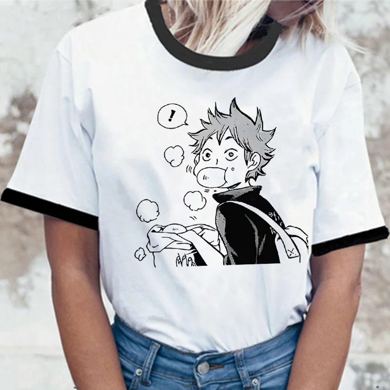 

haikyuu t-shirt male manga japanese 2022 graphic vintage clothes y2k streetwear