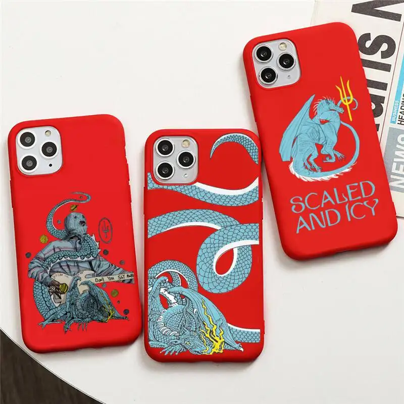 

Twenty One 21 Pilots Scaled Icy Phone Case For iphone 13 12 11 Pro Max Mini XS 8 7 6 6S Plus X SE 2020 XR Red Cover