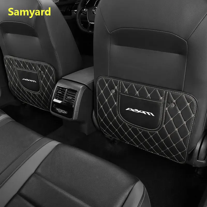 

PU Leather Car Seat Back Cover Protector Anti Kick Pad For Opel Adam Astra Combo Corsa Crosslandx Grandland Insignia Meriva