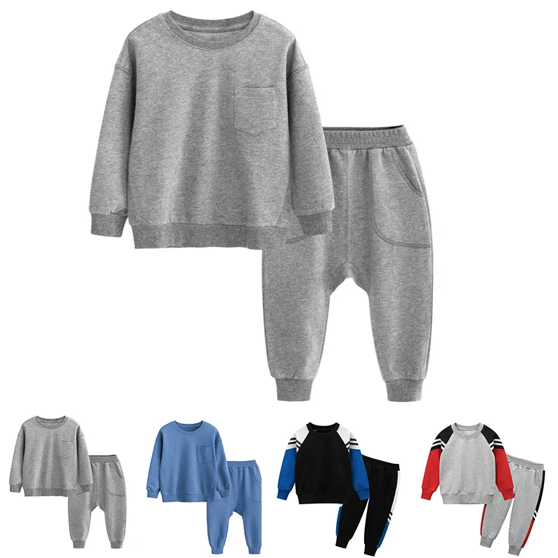 

Cool Student Kids Tracksuit Baby Sport Suit Children Long Sleeve T-shirt Tops Running Sports Pants Spring Autumn Children Set