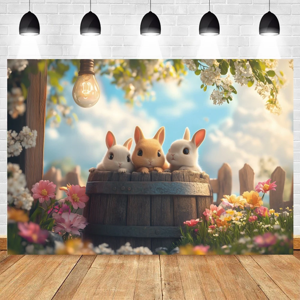 Фотофон виниловый Yeele весенний пасхальный