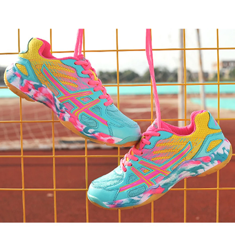 

Женские и мужские кроссовки для бадминтона, светло-черные дышащие женские кроссовки для занятий спортом на открытом воздухе, Женская Атлет...