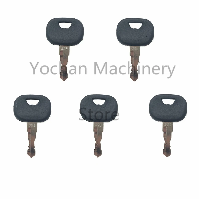 

5 шт. 606 ключ зажигания для гусеничного погрузчика экскаватора John Deere, стартер тяжелого оборудования