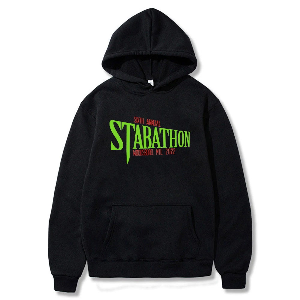 

Scream VI Stabathon Hoodie Long Sleeve Streetwear Women Men Hooded Sweatshirt 2023 New Horror Movie Thriller Clothes