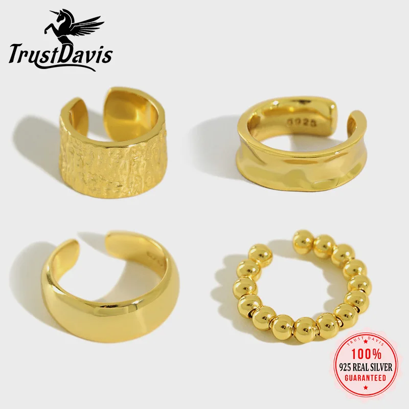 

1 шт. TrustDavis, женские серьги-Клипсы из стерлингового серебра 925 пробы, серьги-кафффы для мам, женские серьги, ювелирные изделия, DS3932