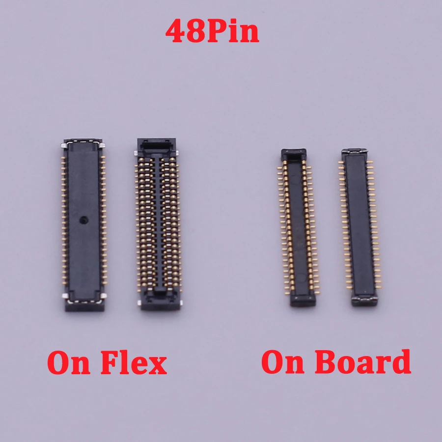 1Pcs Lcd Display Screen Flex FPC Connector For Samsung Galaxy A600F A6 Plus 2018 A6Plus A605 A600 A605F Plug On Board 48 Pin - купить по