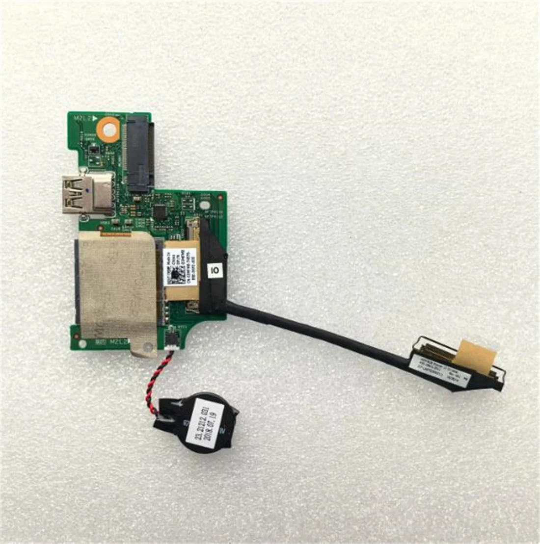 Фото Совершенно новый для Dell Inspiron 13 7380 7370 7373: плата USB-ридера с кнопкой включения/выключения и кабелем 03MFMX 0GT1W6 №2
