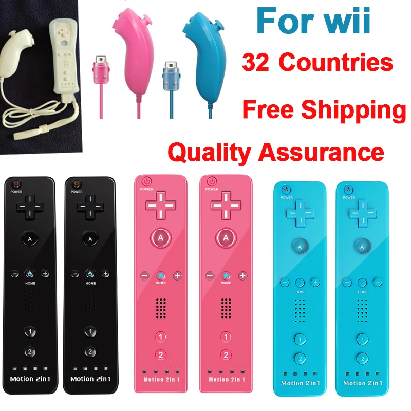 

For Nintendo Wii Wireless Gamepad Controller Remote Nunchuck Vibrate Speaker Joystick Gaming Controller for Nintendo Wii U