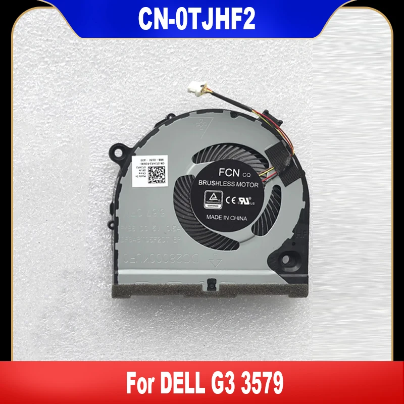 0TJHF2 Новый оригинальный охлаждающий вентилятор для ноутбука DELL G3 3579