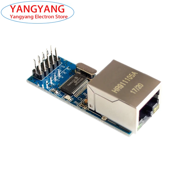 

1pcs New ENC28J60 Mini Network Module SPI Interface Module Ethernet Microcontroller Development Board AVR ARM PIC 3.3V