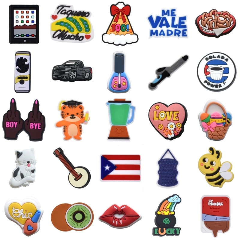 

Men Wholesale Bulk Decorations for Crocs Kids Shoes Accessories Women Charm Shoe Charms Set Jeans Para Pins Boy Packs Gifts Girl