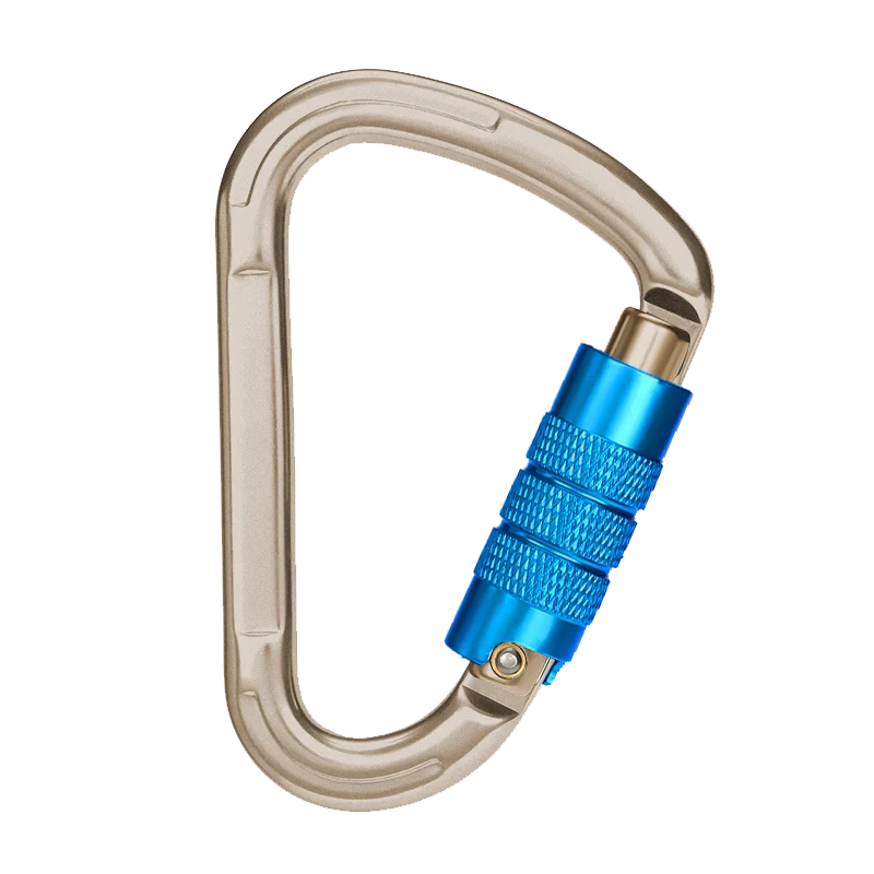 CLIWIZ Сверхмощный алюминиевый карабин прочность 25 кН тип HMS с безопасным замком и