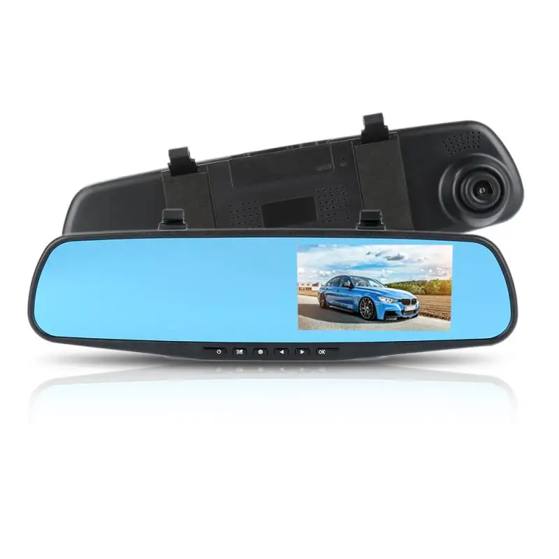 

Видеорегистратор автомобильный с ЖК-дисплеем 1080P HD 4,3 дюйма и двойной камерой