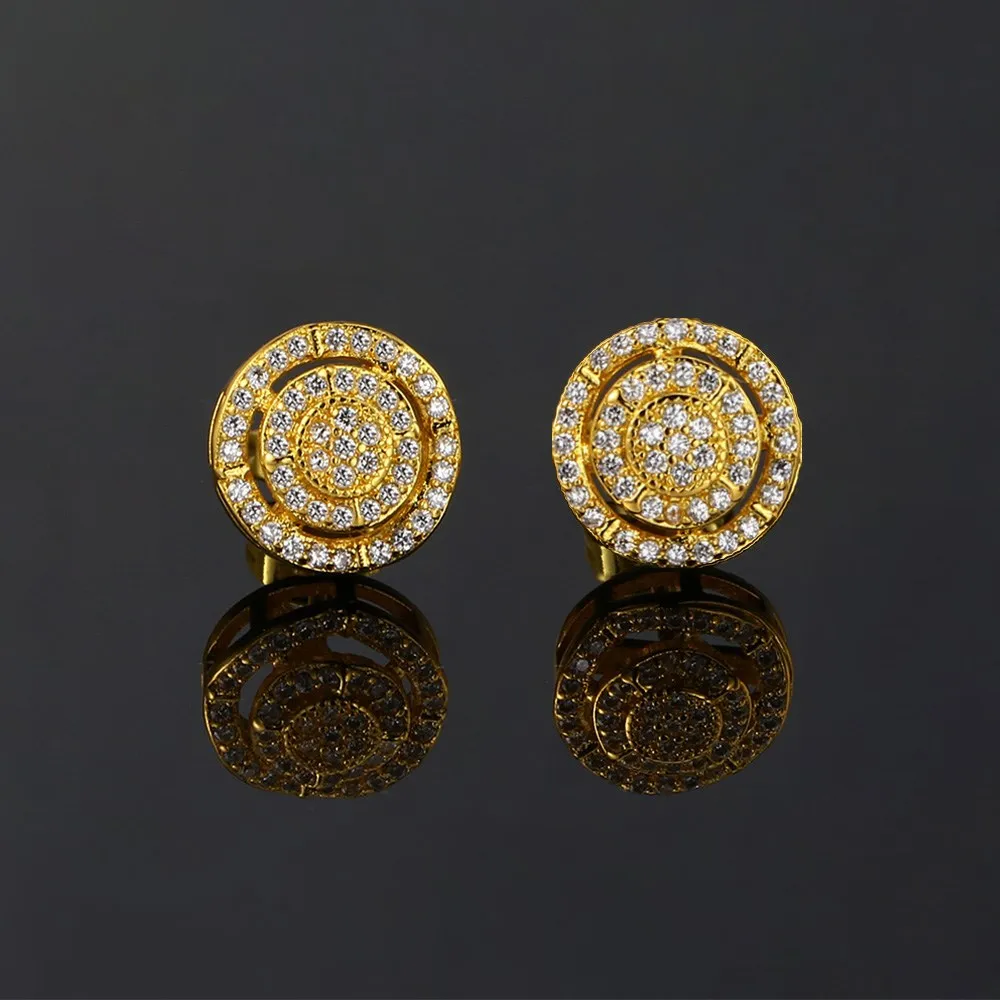 Изящные серьги-гвоздики в стиле хип-хоп панк для мужчин мужские сверкающие