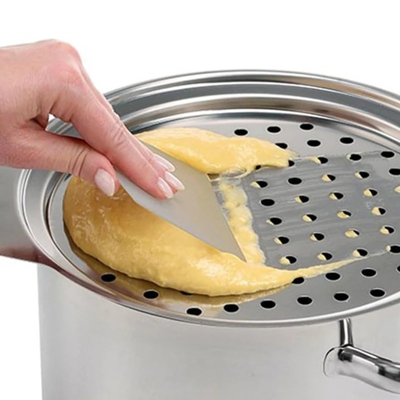 Крышка для изготовления лапши и яиц из нержавеющей стали со скребком