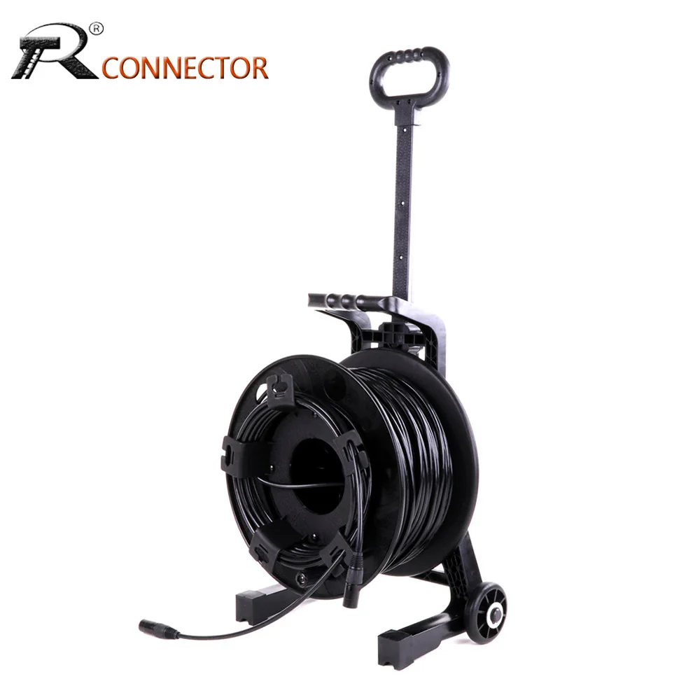 

Professional Stage Cable Car Pitman Style Outdoor Waterproof Network Signal Line Movable Reel Signal RJ45 Multi-core Cable Car