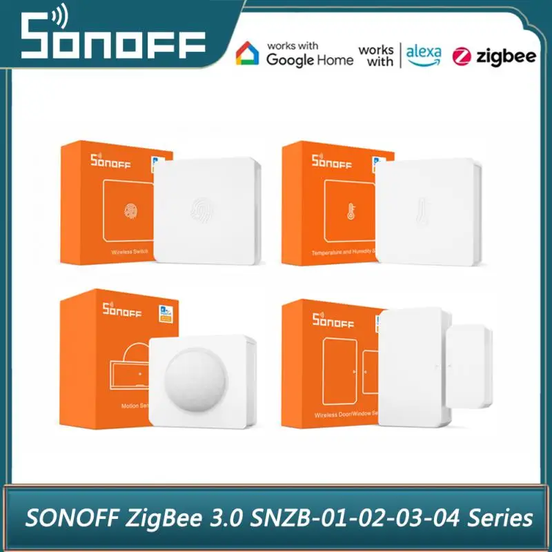 

Умный беспроводной переключатель SONOFF Zigbee, датчик влажности и температуры, движения, двери, для Alexa Google Home, приложение Ewelink, 1-20 шт.