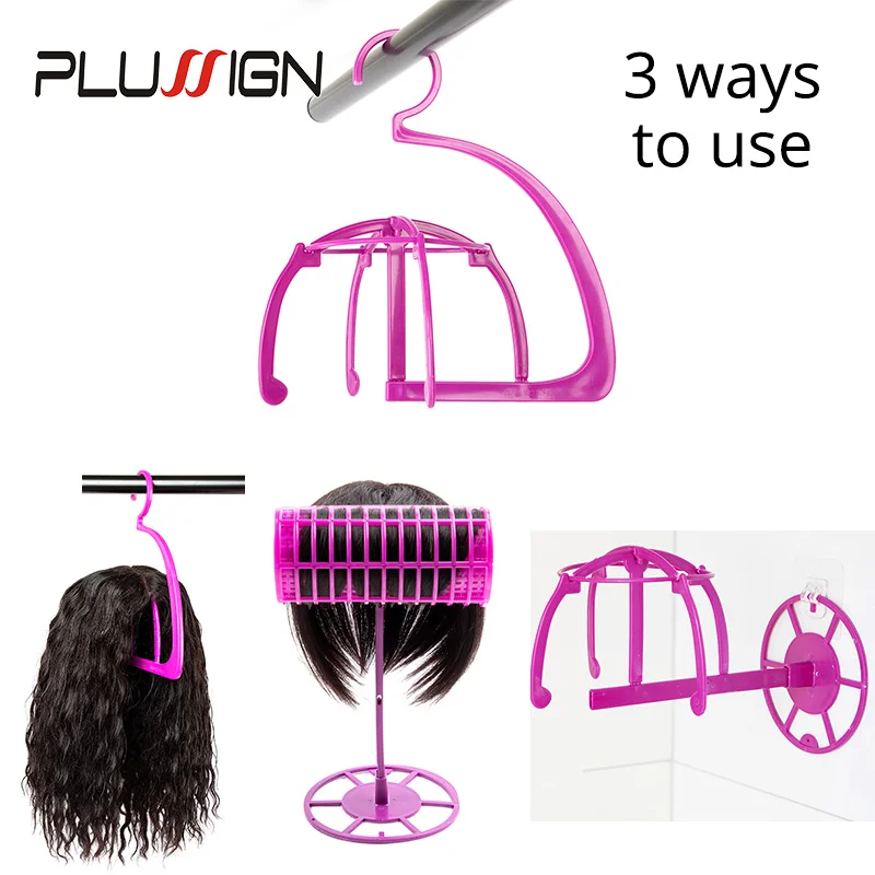 Plussign Top Wig Hanger For Multiple Wigs Multifunctional Adjustable Wig Stands Plastic Hat Display Wig Head Holders 1Pcs/Lot