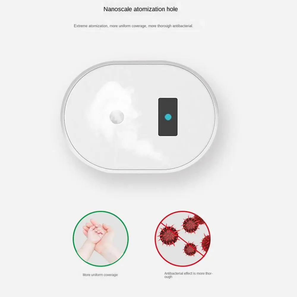 

Home Spray Sterilizer White Plastic With Charger Infrared Induction Portable Smart Home Auto Infrared Induction Sterilizer 100ml